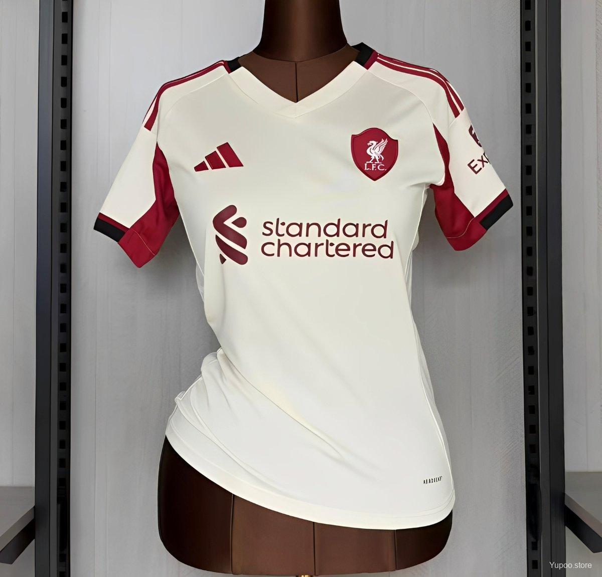 Camiseta de fútbol Liverpool 2025/26 VISITANTE MANGA CORTA VERSION FAN
